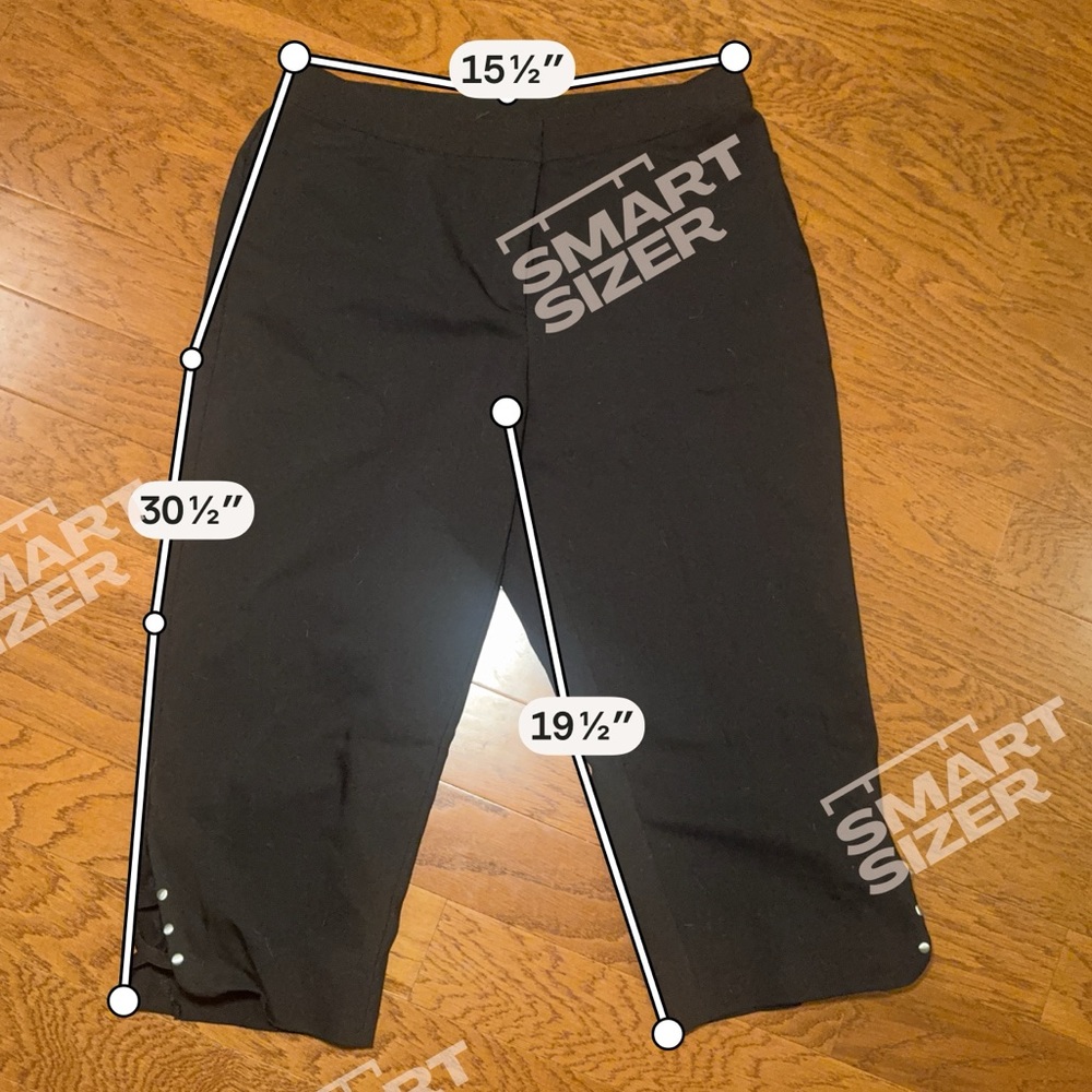 Ruby Rd. | Women’s Petite Black Capris Size 12P - Picture 6 of 6